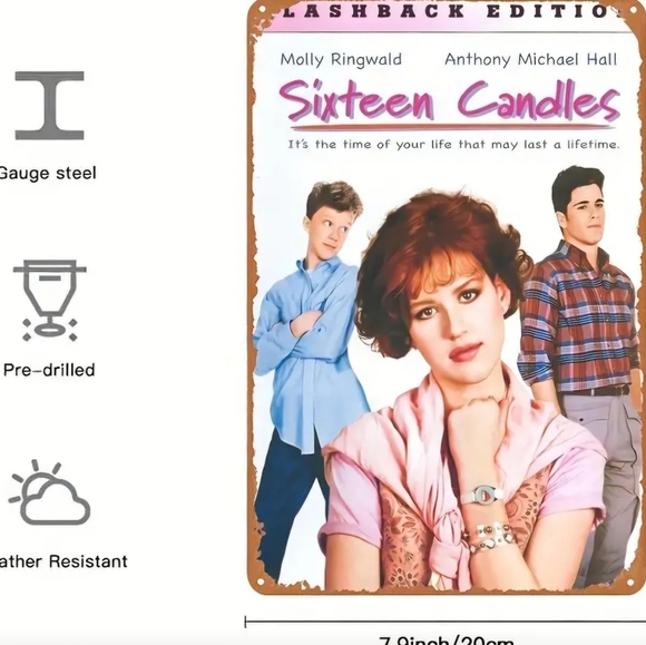 Sixteen Candles Movie Aluminum Decorative Sign - Picture 2 of 4